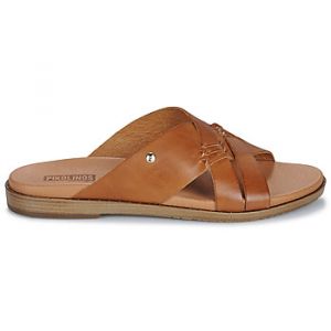Pikolinos Sandales plates en cuir FORMENTERA W8Q - Couleur MARRON CLARO - Taille 39