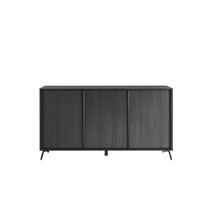 Calicosy Buffet 3 portes - L156 cm - Noir