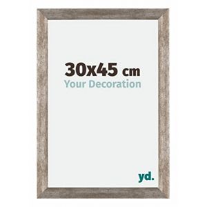Yd. - Your Decoration - 30x45 cm - Cadres Photo en mdf Avec Verre acrylique - Anti-Reflet - Excellente Qualité - Métal Vintage - Cadre Decoration