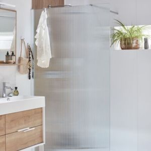 Jacob Delafon Paroi de douche Contra flute 90cm + kit profilé Chromé