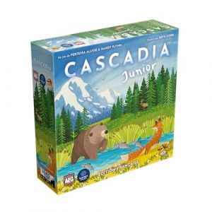 Lucky Duck Games | CASCADIA JUNIOR | Jeu de Société Nature Pour Enfants Dès 6 Ans | Jeu de Stratégie de Pose de Tuiles & Animaux | 2 à 4 Joueurs | 15 à 30 Min | Éducatif et Évolutif | En Français