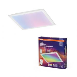 Osram Panneau lumineux LED SMART + WIFI PLANON MAGIC, blanc, 24 W, 2 400 lm, fonction lumière blanche, intensité variable, effet lumineux dynamique Magic RGB, longue durée de vie, contrôlable par