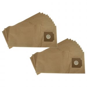 Vhbw 20x Sacs compatible avec K&auml;rcher T 9/1 BP aspirateur - papier, 51,5cm x 23cm marron