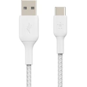 Belkin Câble USB C tresse 15cm Blanc