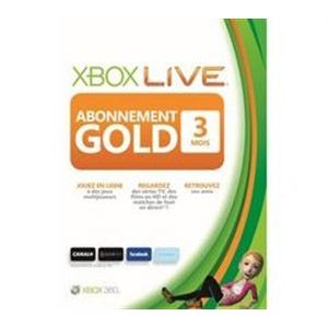 Microsoft Carte pré-payée 3 mois Xbox 360