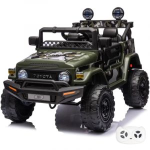 Toyota Fj Cruiser Voiture Electrique Enfant 12v Avec Télécommande 2 Places 0-6 Ans