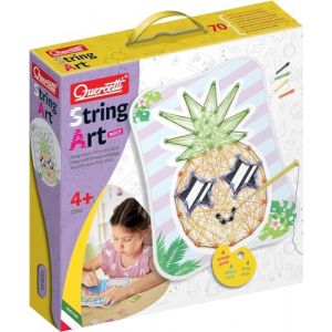 Quercetti 2841 String Art Fancy Kawaii-Kits de Tissage pour Enfants