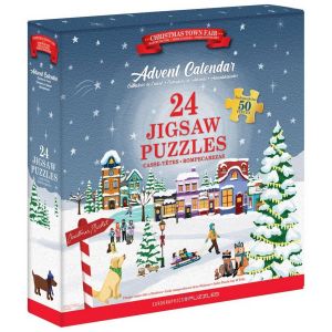 Eurographics Calendrier de l'avent : 24 Puzzles- Foire de Noël en ville