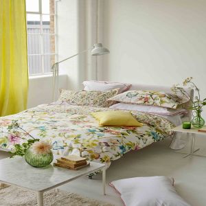 Designers Guild Housse de couette en percale de coton multicolore 200x200cm