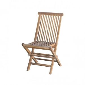 Wilsa Garden Chaise de jardin pliante en teck Sofia