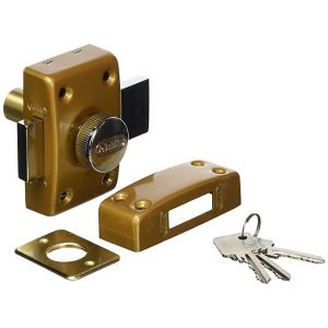 Abus 2 verrous Classik Bouton/Cylindre 45mm bronze