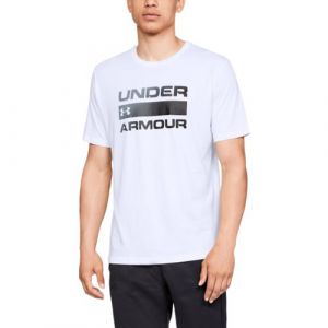 Under Armour UA Team Issue Wordmark SS T- T-Shirt Homme, Blanc (White), L