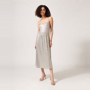 Naf Naf Robe &agrave; bretelles ajustables brillante