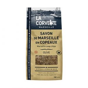 La Corvette Sachet de Savon de Marseille en Copeaux à l'huile d'Olive Extra Pur Ecocert 750 g