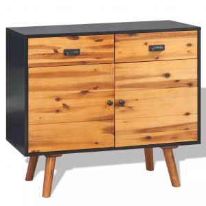 Image de VidaXL Buffet Bois d'acacia massif 90 x 33,5 x 83 cm