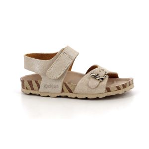 Kickers SUNKRO Sandale, Argent Zebre, 38 EU