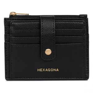 Hexagona Porte-cartes Cuir MERLINE Noir Dina