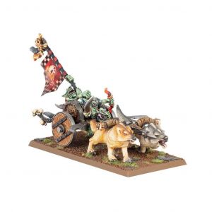 Games Workshop Figurine Warhammer ToW - Orc & Gobelin : Char &agrave; loups Gobelins