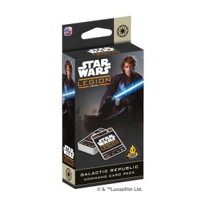 Asmod&eacute;e Star Wars: Legion &ndash; Galactic Republic (Command Card Pack) - Cartes Commandement R&eacute;publique Galactique - AMG - Jeux de soci&eacute;t&eacute; - Jeu de Figurines - 2 Joueurs - 14 + - Version fran&ccedil;aise