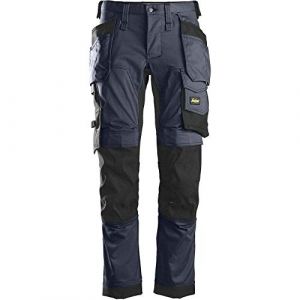 Snickers Pantalon extensible AllroundWork noir, tour de taille 31", longueur de jambe 30", 1 paire