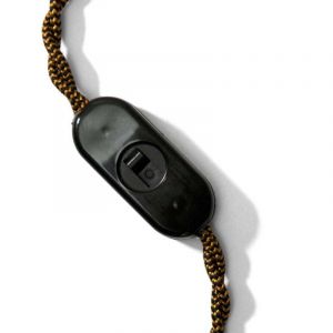 Interrupteur unipolaire &agrave; glissi&egrave;re pour la coupure du fil. Design by Achille Castiglioni - Noir