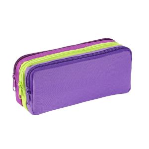 Viquel Trousse scolaire 3 compartiments grande capacité ULTRA VIOLET - Violet - Enfant Fille