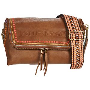 Desigual Sac à bandoulière Pol Green Venecia avec broderies Marron