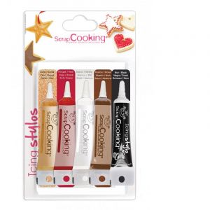 Scrapcooking 5 stylos de gla