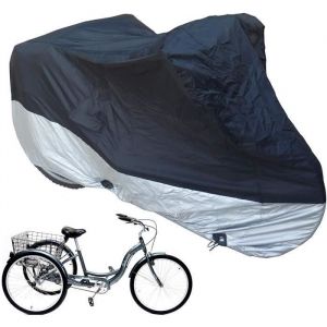 Housse de protection pour tricycle pour adulte - Mat&eacute;riau ind&eacute;chirable - Imperm&eacute;able et anti-UV - 190,5 x 76,2 x 111,8 cm