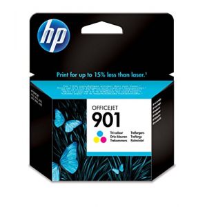 HP 901 Cartouche d'Encre Trois Couleurs (Cartouche Cyan, Magenta, Jaune) Authentique (CC656AE)