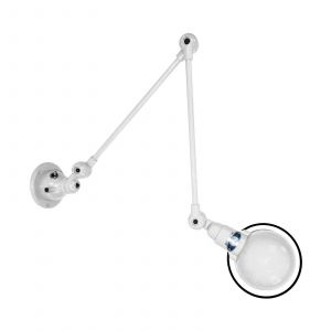 Image de Jielde Applique Signal / 2 bras - L max 60 cm blanc en métal