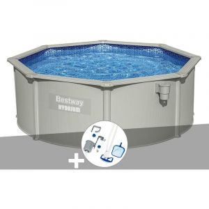 Image de Bestway Kit piscine acier ronde Hydrium 3,60 x 1,20 cm + Kit d'entretien Deluxe