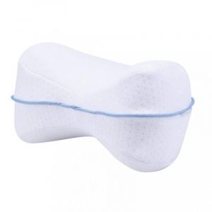 Coussin pour les jambes - Oreiller en gel visco&eacute;lastique - Alignement du dos - Hypoallerg&eacute;nique - Lavable