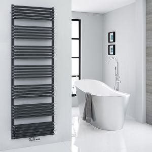 Hudson Reed S&egrave;che-serviettes &ndash; Raccordement central &ndash; Noir &ndash; 180 cm x 60 cm - Arch