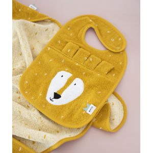 Trixie Bavoir jaune lion en coton bio b&eacute;b&eacute; - TU - Taille TU