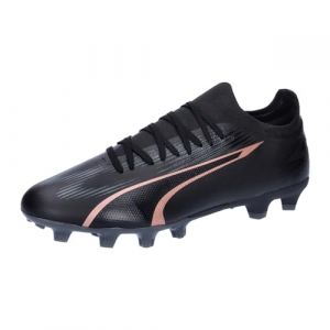 Puma Unisex Adults Ultra Match Fg/Ag Soccer Shoes Black-Copper Rose, 42.5 EU