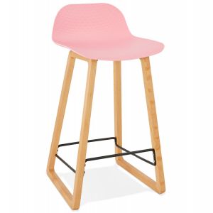 Image de Alter Ego Tabouret snack mi-hauteur 'MAKI MINI' rose style scandinave