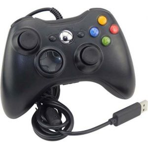 Manette De Jeu Filaire Usb 2.0 Pour Pc Xbox 360 Pc Windows - Noir