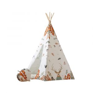 Ensemble tipi et tapis enfant Moi Mili "Amis de la for&ecirc;t"