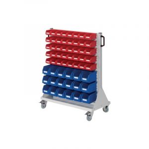 Chariot à roulettes rastermobil rasterplan 1 pièce(s) chariot roulettes h1230xl1000xp500mm rouge - rasterplan