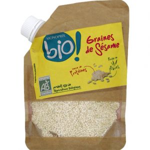 Monoprix Bio Graines de s&eacute;same, source de prot&eacute;ines, riche en fibres