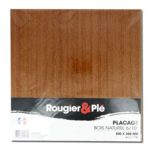 Image de Placage bois naturel Acajou sapelli ep. 0,6 mm 30 x 30 cm