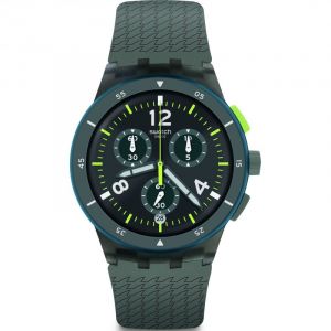 Swatch Montre Homme New Chrono Plastic Gris