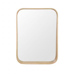 Image de Miroir rectangulaire chêne 60 x 80 cm MARIUS - Bois