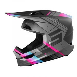 Shot Casque integral furious mirage gris rose adulte