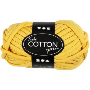 Creotime Laine spaghetti - Coton - Jaune - 100 g - 45 m