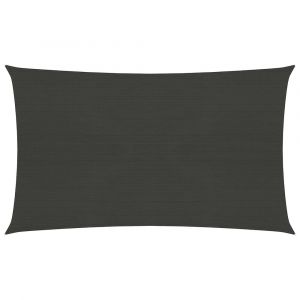 Voile toile d'ombrage parasol 160 g/m² PEHD 3,5 x 5 m anthracite 02_0008916