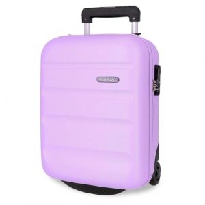 Roll road Flex Valise Rigide fabriquée en ABS, Un matériau, Fermeture à Combinaison latérale, 4 Roues Doubles, Bagage Main, intérieur Pratique avec Un Compartiment, Violet, Valise à Main
