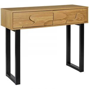 The home deco factory Console en mdf et métal Calypso