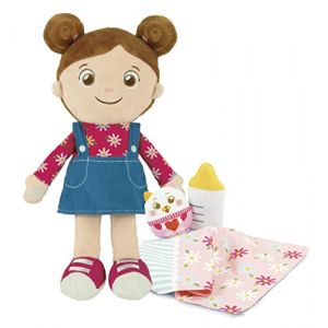 Image de Clementoni Baby - Olivia, ma poupée à moi - Poupée douce 26,5cm + 3 accessoires